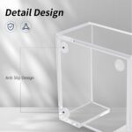 Acrylic Sticky Note Holder, 3 x 3 Crystal Clear Acrylic Notepad Holder Sticky Note Dispenser for Dorm Room and Office Desk Organizer - Image 4