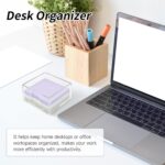 Acrylic Sticky Note Holder, 3 x 3 Crystal Clear Acrylic Notepad Holder Sticky Note Dispenser for Dorm Room and Office Desk Organizer - Image 5