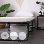 LEISUIT Foldaway Guest Bed Cot - Portable Folding Bed Frame with Thick Memory Foam Mattress for Spare Bedroom & Office - Image 6