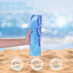 4 Pack Microfiber Thin Beach Towel Lightweight 71x32 Oversized Extra Large Sand Free Towels Quick Dry for Travel Pool Yoga Gym Sports Beach Accessories Vacation Essential Gift - Image 3