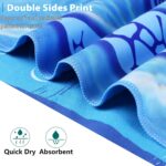 4 Pack Microfiber Thin Beach Towel Lightweight 71x32 Oversized Extra Large Sand Free Towels Quick Dry for Travel Pool Yoga Gym Sports Beach Accessories Vacation Essential Gift - Image 8