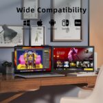 Laptop Screen Extender, 14" 1080P IPS Portable Monitor Travel Monitor for 14-16.5" Laptops with USB-C/HDMI Port, Plug and Play Attachment Screen for Windows/Mac/Android/Switch/PS5/Xbox - Image 8