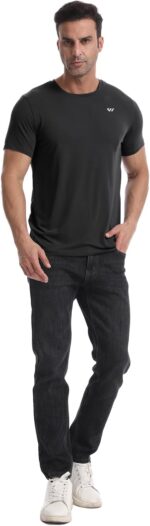3-5 Pack Men Workout Shirts Quick Dry Running T-Shirt Short Sleeves Crew Neck Tee Athletic Moisture Wicking Gym Top UPF 50+ - Image 3