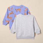 Amazon Essentials Unisex Toddlers and Babies' French Terry Crewneck Sweatshirts, Pack of 2 - Image 3