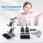 KDD Headphone Stand, Controller Holder & Headset Holder for Desk, Earphone Stand with Aluminum Supporting Bar, Universal Storage Organizer Headphones/Controller/Switch/Mobile Phone - Image 8