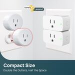 Linkind Matter Smart Plug, Work with Apple Home, Siri, Alexa, Google, SmartThings, Smart Outlet 15A/1800W Max, Smart Home Automation, APP Remote Control,Timer&Schedule, 2.4G Wi-Fi Only, 4 Pack - Image 9