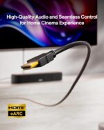 ULTIMEA 5.1ch Sound Bar with Dolby Atmos, Surround Sound System for TV, Sound Bar for Smart TV and Home Theater, App Control, TV Soundbar with Subwoofer, 2 Surround Speakers, HDMI eARC, Aura A50 Pro - Image 8