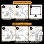Bluetooth Mouse,[Upgraded] Rechargeable Wireless Mouse (BT 5.0/4.0+2.4G Hz),Computer Mouse with Visible Battery Level, 4 Adjustable DPI, Portable PC Mouse for MacBook Chromebook,Black - Image 9