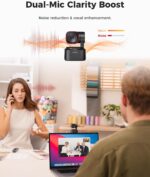 OBSBOT Tiny 2 Lite 4K Webcam for PC, AI Tracking PTZ Streaming Camera with 1/2" Sensor, Gesture Control, 60 FPS, HDR, Microphones, Web Camera for Desktop Computer, Laptop, Meeting, Video Calls, etc. - Image 10