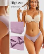FINETOO 6 Pack Women’s Underwear Seamless Bikini Panties Low Rise Cheeky Underwear Stretch Hipster Brief for Ladies - Image 5