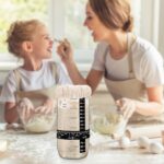 Sourdough Starter Kit, Sourdough Starter Jar Glass, Sourdough Bread Baking Supplies, Includes Starter Jar with Cloth Cover, Date Marked Feeding, Scraper, Thermometer Band and More (600 ml) - Image 8