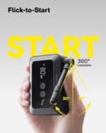 HOTO Mini Bike Tire Pump, 25s Fast Inflate Bicycle Pump with Guage, 150PSI Portable Electric Bike Air Pump with Presta and Schrader Valve for Road Bike, Motorcycle, Mountain Bike, Car, Sports Ball - Image 7