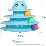 UPSKY Cat Toy Roller 3-Level Turntable Cat Toys Balls with Six Colorful Balls Interactive Kitten Fun Mental Physical Exercise Puzzle Kitten Toys - Image 3