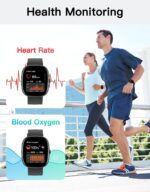 Fitness Tracker 2025 Ver. (Answer/Make Calls), 1.85" Smart Watch Fitness Watches for Women Men with 24/7 Heart Rate Blood Oxygen Monitor Sleep Tracker 100+ Sport Modes IP68 Waterproof (Black) - Image 5