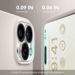 GONEZ Magnetic for iPhone 16 Pro Case, Compatible with MagSafe, [Screen Protector + Camera Lens Protector], Silicone Shockproof Anti-Scratch Protective Phone Case 6.3 inch, Stone - Image 8