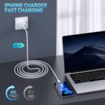 Fast Charger iPhone,iPhone Charger Fast Charging[Apple MFi Certified]3Pack Apple Charger USB C Wall Charging Block 10FT Long USB C to Lightning Cable Cord for iPhone14 Pro Max/13/12 Mini/11/XR/XS/X/SE - Image 3