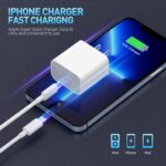 Fast Charger iPhone,iPhone Charger Fast Charging[Apple MFi Certified]3Pack Apple Charger USB C Wall Charging Block 10FT Long USB C to Lightning Cable Cord for iPhone14 Pro Max/13/12 Mini/11/XR/XS/X/SE - Image 7