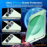 3 Pack Glass Screen Protector for Samsung Galaxy S25 [6.2 inch] + 3 Pack Camera Lens Protector, 9H Tempered Glass, Fingerprint Unlock, HD Clear Case Friendly Anti-Scratch - Image 6