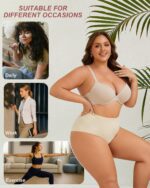 UNDER THE SEA Seamless Underwear for Women High Waisted V-shaped Back Briefs Soft No Show Womens Panties 4 Pack S-XXL - Image 7