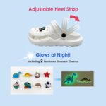 Girls Durable Roomy Sandals Little Big Kids Luminous Slip on Clogs Boys Children Pool Water Garden Swim Beach Slipper (Runs 1 Size Large) - Image 5