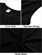 Yasumond Men's Tank Tops Sleeveless Muscle T-Shirts Mesh Dry Fit Athletic Tee Shirts for Bodybuilding Gym Workout - Image 5