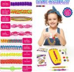 Friendship Bracelet Making Kit Toys, Ages 7 8 9 10 11 12 Year Old Girls Gifts Ideas, Birthday Present for Teen Girl, Arts and Crafts String Maker Tool, Bracelet DIY, Kids Travel Activity Set - Image 4