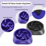 2PCS Slow Feeder Dog Bowls, Pet Supplies That Slow Down Eating, Pet Food Bowls, Maze Dog Puzzle Feeder for Medium Breed - Image 5