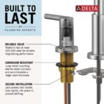 Delta Nicoli Matte Black Bathroom Faucet 3 Hole, 8 Inch Widespread Bathroom Sink Faucet for Vanity, Push-Pop Drain Assembly, Matte Black 35749LF-BL - Image 5