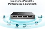 TP-Link TL-SG108S-M2 | 8-Port Multi-Gigabit 2.5G Ethernet Switch | Unmanaged Network Switch | Ethernet Splitter | Plug & Play | Desktop/Wall Mount | Silent Operation - Image 4