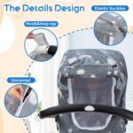 Baby Car Seat Cover, Carseat Covers Baby Glow in The Dark, Fleece Plush Infant Car Seat Cover for Girls Boys, Car Seat Canopy with Peep Mesh Windows, Universal Carrier Cover for All Seasons - Image 5