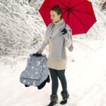 Baby Car Seat Cover, Carseat Covers Baby Glow in The Dark, Fleece Plush Infant Car Seat Cover for Girls Boys, Car Seat Canopy with Peep Mesh Windows, Universal Carrier Cover for All Seasons - Image 7