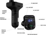 Handsfree Call Car Charger,Wireless Bluetooth FM Transmitter Radio Receiver,Mp3 Audio Music Adapter,Dual USB Port Compatible for All Smartphones,Samsung Galaxy,LG,HTC,etc. - Image 9