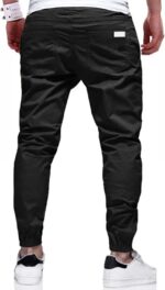 Men Joggers Chino Cargo Pants Hiking Outdoor Recreation Pants Twill Fitness Track Jogging Pants Casual Cotton Pants - Image 3