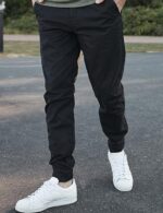 Men Joggers Chino Cargo Pants Hiking Outdoor Recreation Pants Twill Fitness Track Jogging Pants Casual Cotton Pants - Image 4