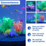 Ameliade Fish Tank Decorations Aquarium Artificial Plastic Grass Plants Decor Small Betta Goldfish Turtle Tank Accessories （11 Pieces） - Image 6