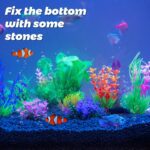 Ameliade Fish Tank Decorations Aquarium Artificial Plastic Grass Plants Decor Small Betta Goldfish Turtle Tank Accessories （11 Pieces） - Image 8