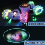 Tecnock Remote Control Car for Boys Girls, 2.4GHz 4WD Gesture Sensing RC Stunt Car Toys - 360° Rotating Double Sided Hand Controlled RC Cars with LED Lights, Gifts for Kids - Image 5