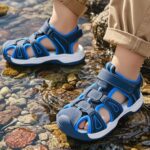 seannel Kids Athletic Sandals Boys and Girls Outdoor Hiking Sports Closed-Toe Sandal Pool Beach Shoes Summer Water shoes - Image 3