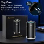 Smart Car Air Freshener Diffuser with 160ml Essential Oils, Smart Auto On/Off Star Projector Cars Diffuser for Men/Women, USB-Powered, 2 Natural Scents | Verdant Essence + Silent Grove - Image 3