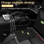 200W Car Power Inverter, PiSFAU DC 12V to 110V AC Car Plug Adapter Outlet with [20W USB-C] /USB-Fast Charger(18W) / 4.8A Dual USB/car Charger for Laptop - Image 3
