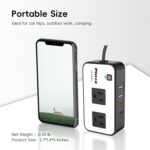 200W Car Power Inverter, PiSFAU DC 12V to 110V AC Car Plug Adapter Outlet with [20W USB-C] /USB-Fast Charger(18W) / 4.8A Dual USB/car Charger for Laptop - Image 4