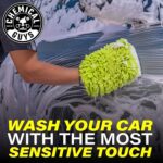 Chemical Guys MIC49302 Chenille Premium Scratch-Free Microfiber Wash Mitt, Lime Green, 9.6" x 2.3" x 7" (2 Pack) - Image 3