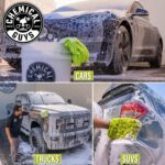 Chemical Guys MIC49302 Chenille Premium Scratch-Free Microfiber Wash Mitt, Lime Green, 9.6" x 2.3" x 7" (2 Pack) - Image 4
