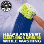 Chemical Guys MIC49302 Chenille Premium Scratch-Free Microfiber Wash Mitt, Lime Green, 9.6" x 2.3" x 7" (2 Pack) - Image 7