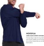 4 Pack Mens Quick Drying Sun Protection Long Sleeve Shirts Moisture Wicking Workout Shirt Performance Tee Shirts - Image 3