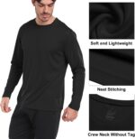 4 Pack Mens Quick Drying Sun Protection Long Sleeve Shirts Moisture Wicking Workout Shirt Performance Tee Shirts - Image 4