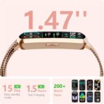Health Fitness Tracker, Smart Watch with 24/7 Heart Rate and Blood Pressure Monitor, Activity Tracker with Blood Oxygen, 120 Sport Mode Waterproof Sleep Tracker for Women Men - Image 3