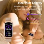 Health Fitness Tracker, Smart Watch with 24/7 Heart Rate and Blood Pressure Monitor, Activity Tracker with Blood Oxygen, 120 Sport Mode Waterproof Sleep Tracker for Women Men - Image 6