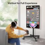 Perlegear Rolling TV Stand for 23-60 Inch LCD LED OLED 4K Smart TVs Holds up to 88lbs, Mobile TV Stand with Height Adjustable, Tilting TV Cart with Locking Wheels Max VESA 400x400mm, PGTVMC16 - Image 4