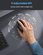 TECKNET Ergonomic Mouse, Bluetooth Wireless Vertical Mouse, Rechargeable Battery, Quiet Clicks, 4800 DPI Adjustable, BT5.0/3.0 & 2.4G Connect, Easy to use, Wide Compatibility - Black - Image 6